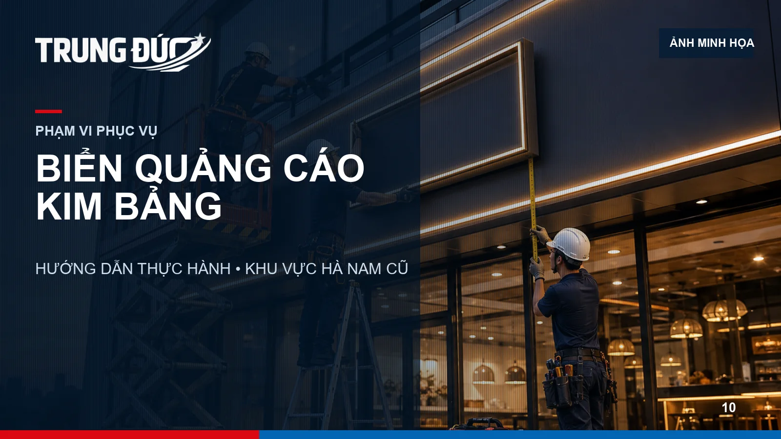 Ảnh minh họa biển quảng cáo cho mặt bằng tại Kim Bảng, không phải ảnh thi công thực tế