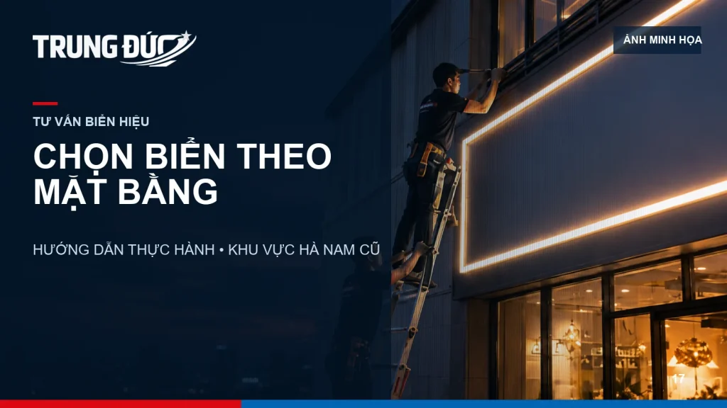 Ảnh minh họa các loại biển quảng cáo theo mặt bằng, không phải ảnh dự án đã hoàn thành