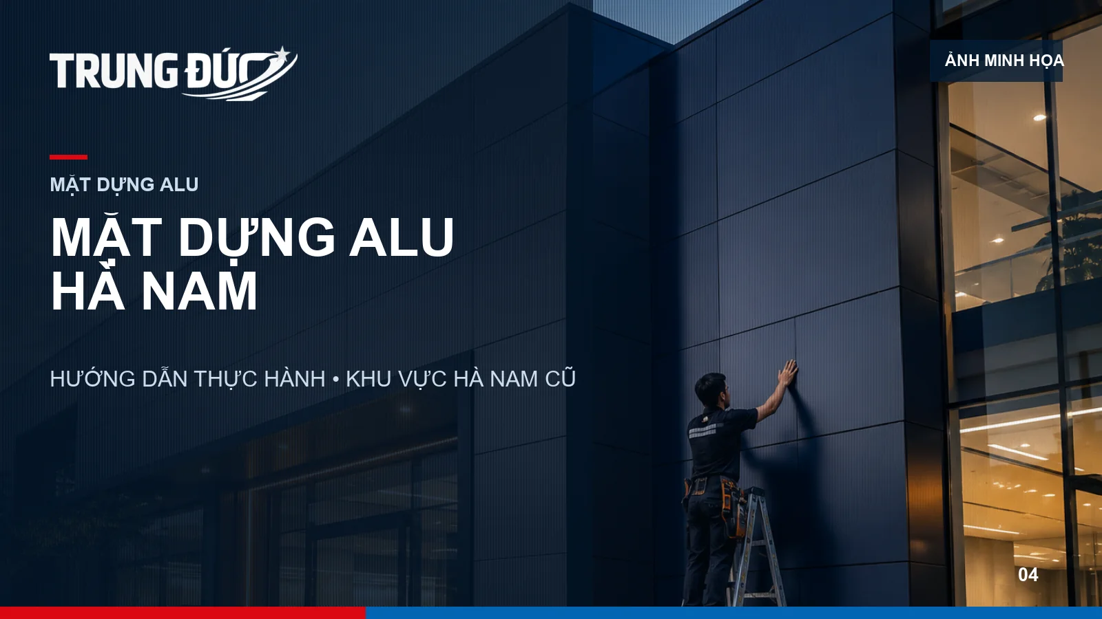 Minh họa mặt dựng Alu kết hợp chữ nổi trên mặt tiền kinh doanh tại khu vực Hà Nam